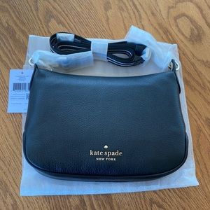 Kate spade Rosie pebbled small crossbody leather bag in black nwt